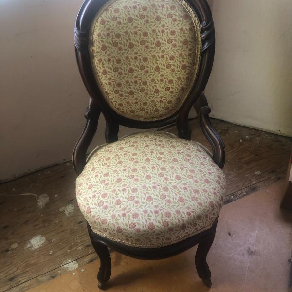 Photo of Victoria Eastlake Parlor Chair circa 1840-1920