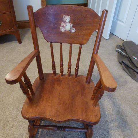 Photo of Vintage Child's Rocking Chair
