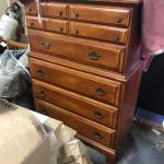 Cushman vintage hard maple dresser, perfect condition.