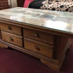 Oak Coffee Table w/ Matching End Tables (2)