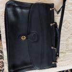 Black leather Briefcase 