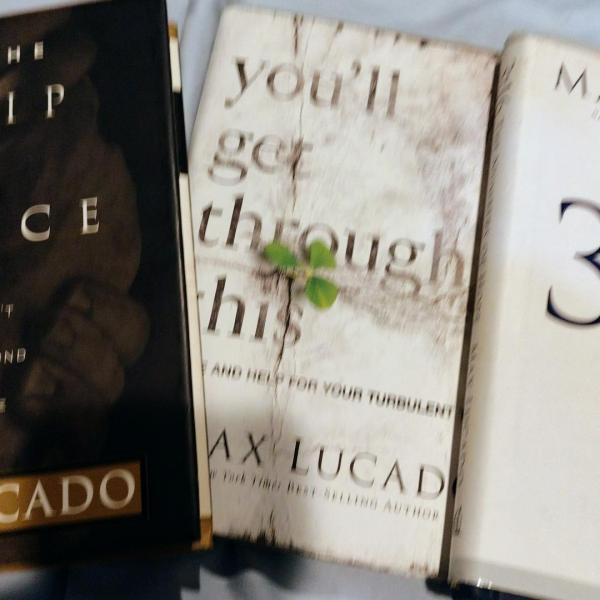 Photo of Max Lucado books