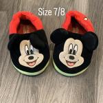 Toddler Mickey Mouse Slippers Size 7/8