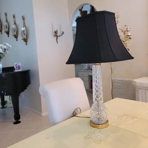 Photo of WATERFORD LAMP WITH SHADE (28 INCHES_