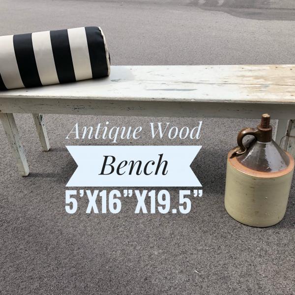 Photo of Antique Wood Bench