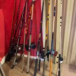 12 Fishing poles