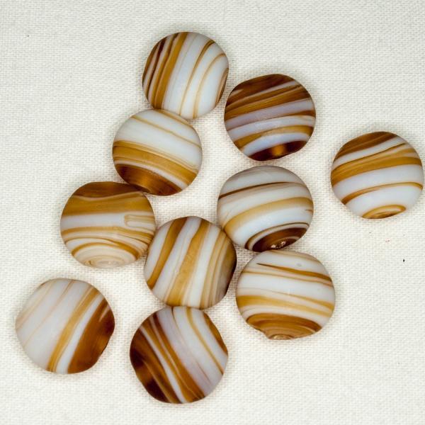Photo of Caramel Sweet Roll Czech Glass Beads
