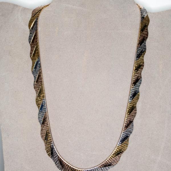 Photo of SS tri-color Cleopatra Necklace