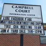 Campbell Court yard sale 