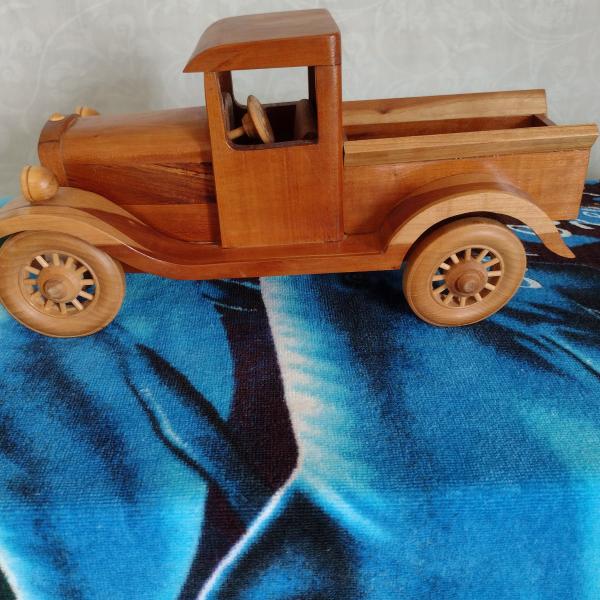 Photo of Wooden pick up truck