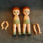 Pair of Arm-less Twin Dolls