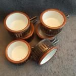 Drawn Butter Cups with Silverplated Holders