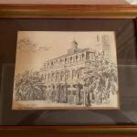Signed & framed print of the Cabildo New Orleans by Brent McCarthy