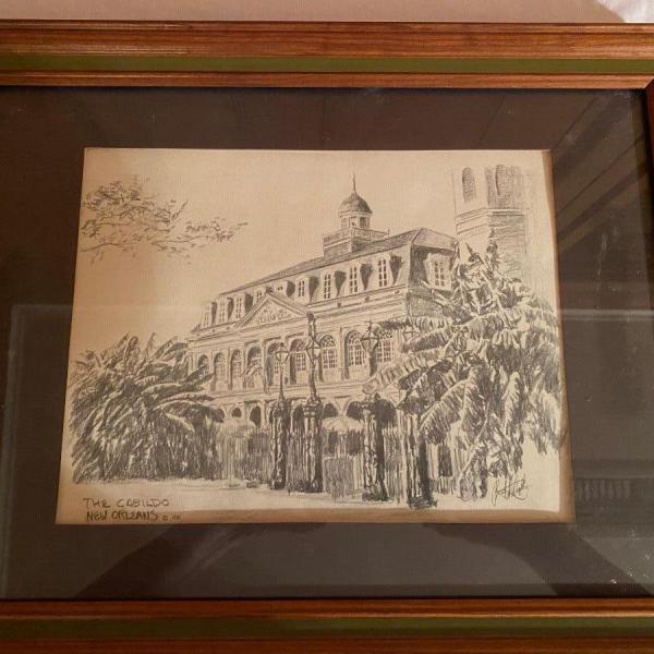 Photo of Signed & framed print of the Cabildo New Orleans by Brent McCarthy