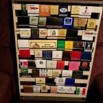 Framed collection of matchbooks, Lot B