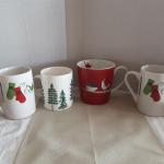 4 Christmas Starbuck Mugs