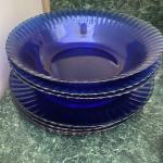 Royal Cuthbertson Blue and White Dish Set 
