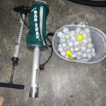Golf Balls w/ A Bag Shag and Bike Pump