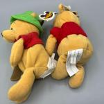 Pair of Mouseketoys Fisherman & Valentine's Day Heart Winnie the Pooh Stuffed Pl