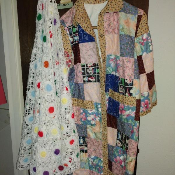 Photo of Patchwork robe crocheted shawl