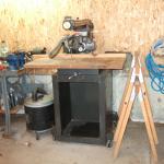 10 inch Radial Arm Saw in cabinet