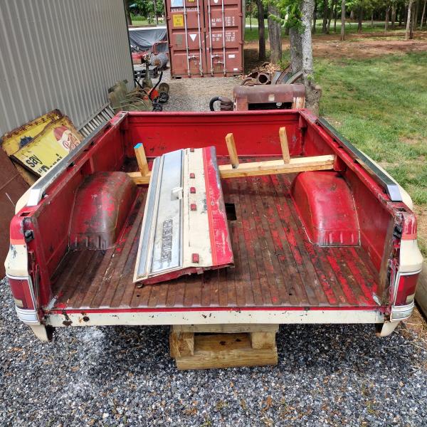 Photo of Chevy truck bed.