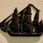 Vintage Cast Iron Ship Wall Hanging