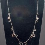 SS star & bead necklace