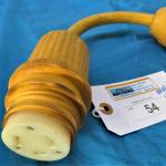 MARINE Outdoor Electric Dock Plug Cord for Marinco Yellow Plug Vintage