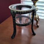 Metal and Glass Gothic Candle Holder
