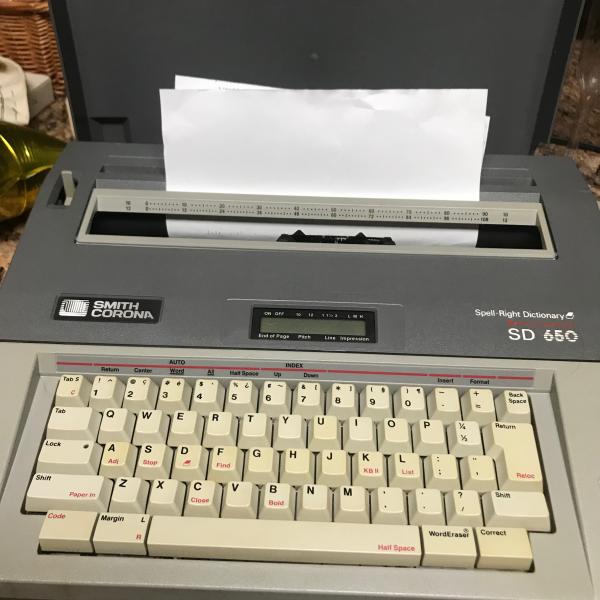 Photo of Smith Corona typewriter 