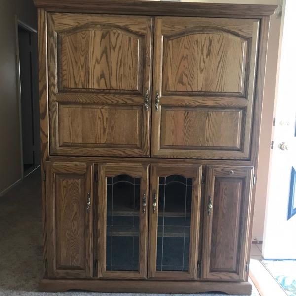 Photo of TV armoire  with media center area
