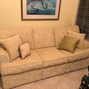 Photo of Beautiful Sofa (Tan/Gold), 3-Seater