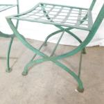 Pair of Vintage Wrought Iron Garden or Patio Chairs Choice B