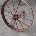 Antique Metal Wheel from Farm Implement or Wagon