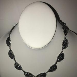 Photo of Vintage  Dane craft Sterling Choker Each Link is Marked Sterling ~ Early 1960s