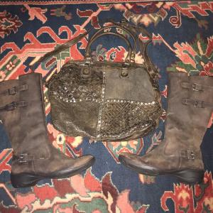 Photo of Vintage Langelotti  Purse and leather boots