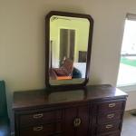 Late 20th Century Thomasville Dresser w/ Mirror Triple Door Mystique II Collecti