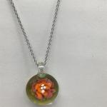 Glass Pendant and Chain
