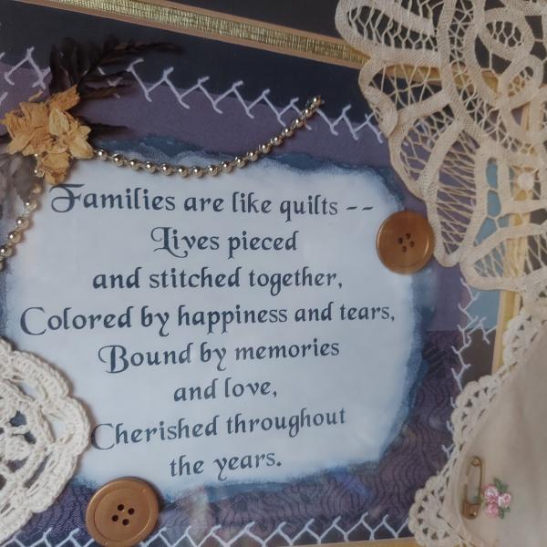 Photo of Families Are Like Quilts