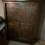 Dark Wood Dresser shelving unit