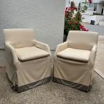 Pair of Outdoor Upholstered chairs