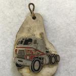 Antler key chain with truck