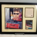 Framed Jeff Gordon #24 NASCAR Retired Driver Framed Tim Cortes Art Bio Card Kell