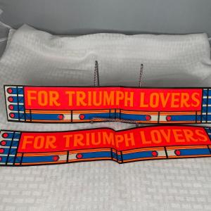 Photo of Brightly Colored Retro For Triumph Lovers Bumper Stickers