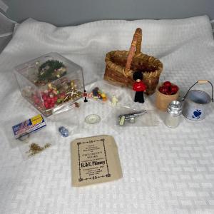 Photo of Mixed Lot of Doll House Miniatures for Display and Crafting