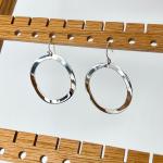 IPPOLITA ~ Sterling Silver (925) ~ Wavy Circle Earrings (EK)