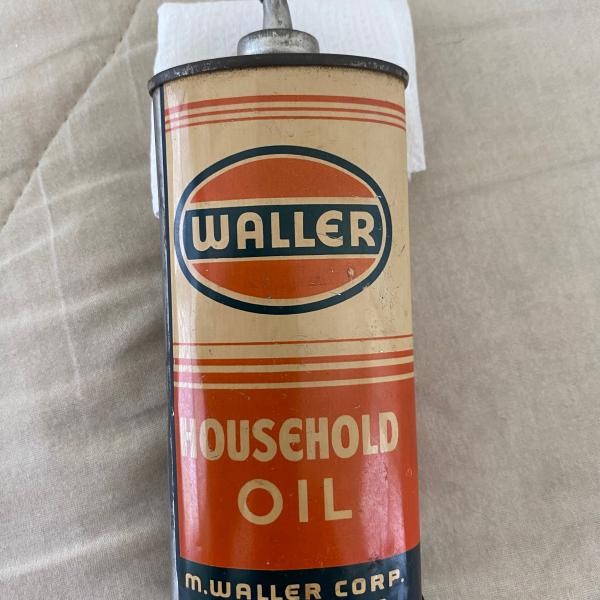 Photo of Vintage Waller Household oil tin 