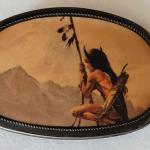 Lot 248: Vintage Native American Scene Belt Buckle
