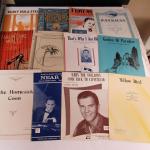 12 Vintage Sheet Music, 1930-50s